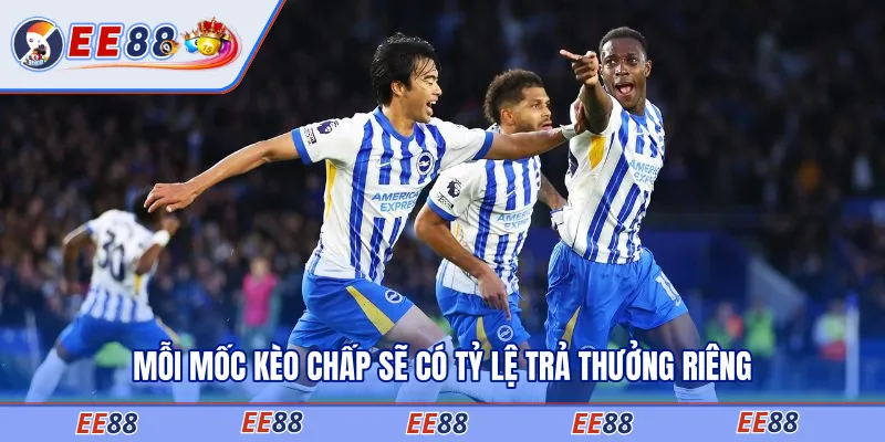 3 mốc cược phổ biến của kèo chấp tại EE88
